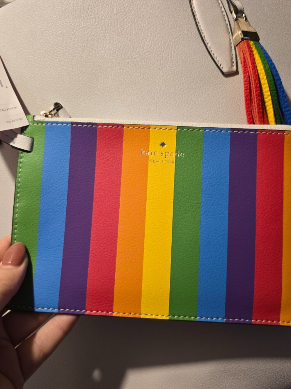 Kate Spade Arch Rainbow Logo Large Reversible Tote - Picture 12 of 12
